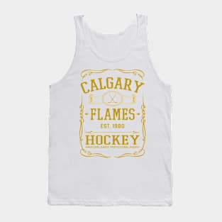 Vintage Flames Hockey Tank Top